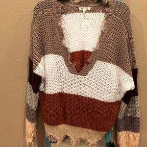 Multi-color sweater
